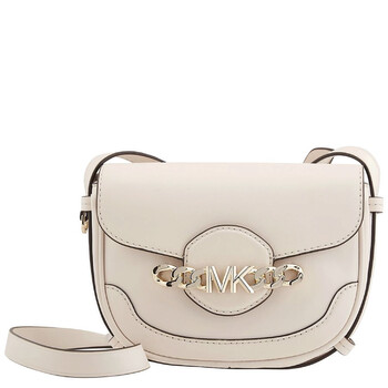 Hally Signature Saddle Crossbody Bag  Light Cream