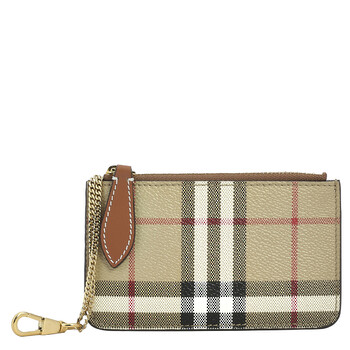 Kelbrook Archive Beige Vintage Check Coin Case