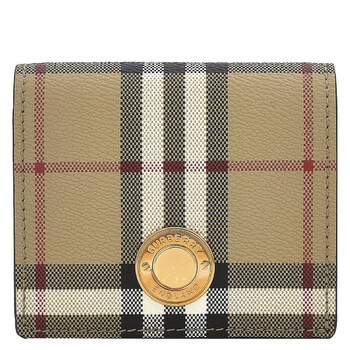 Archive Beige Check Folding Wallet