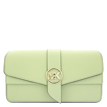 Medium Greenwich Saffiano Leather Bag in Aloe