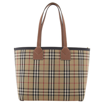 Medium London CheckPattern Tote Bag