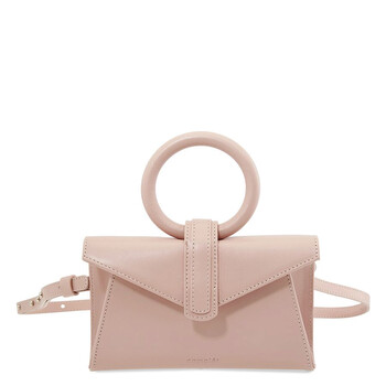 Pink Valery Micro Leather Belt Bag