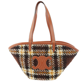 Plaid Fabric Tote Bag