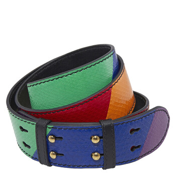 Rainbow Leather Belt Bag Strap