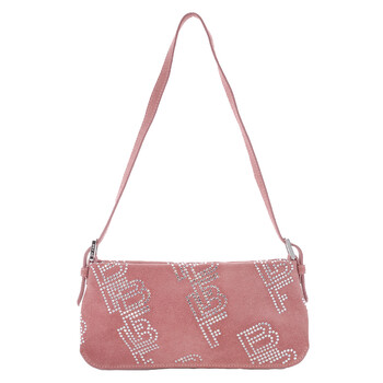 Salmon Dulce Crystal Shoulder Bag