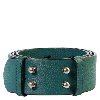 Small Belt Bag Grainy Leather Belt in Sea Green