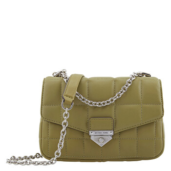 SoHo Small Quilted Leather Shoulder Bag  Olive