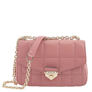 SoHo Small Quilted Leather Shoulder Bag  Rose