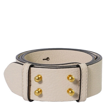 The Small Belt Bag Grainy Leather Belt In Limestone