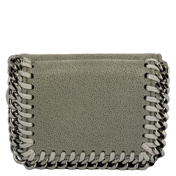 Light Grey Falabella Small Flap Wallet