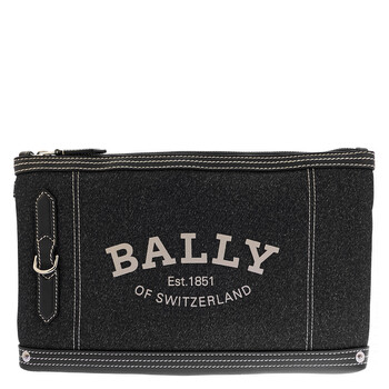 Chanley Nylon Denim Clutch Bag