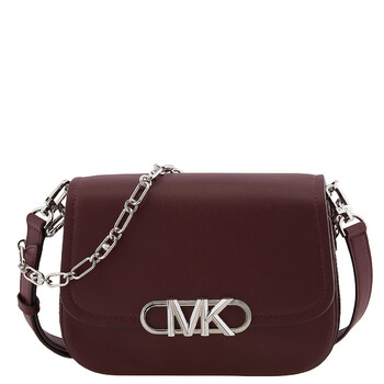 Merlot Leather Medium Parker Messenger Bag