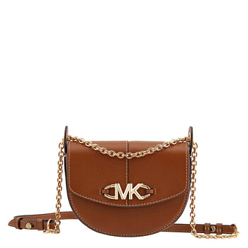 Michael Kor Brown Small Saddle Crossbody Bag