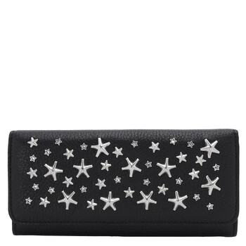 Nino Black Star Studs Long Wallet