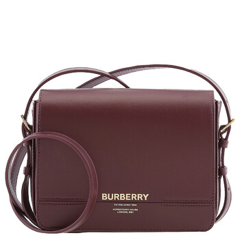 Oxblood Leather Small Grace Crossbody Bag