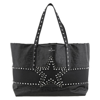 Pimlico Star Studded Leather Tote Bag In Black