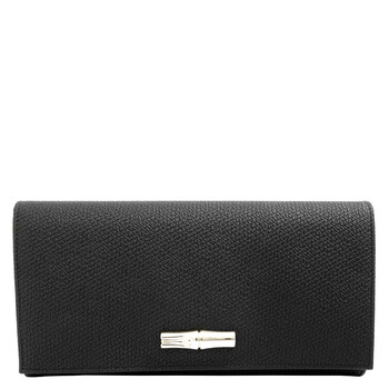 Roseau Black 3.9 x 7.7 in Wallets L3146HPN001