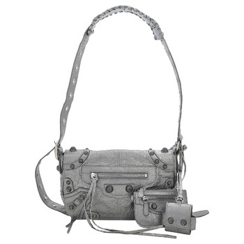 Silver Le Cagole Crossbody Bag