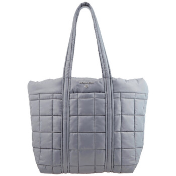 Stirling Large Quilted Padded Tote Bag  Grey