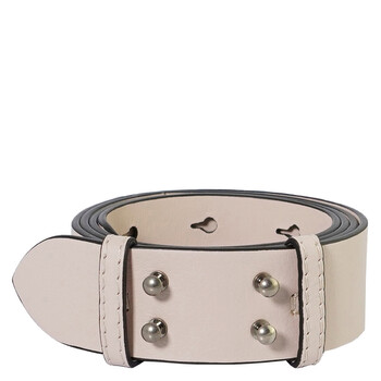 The Medium Belt Bag Grainy Leather Belt Chalk Pink