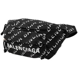 Black And White Gradient Logo Printed Nylon Wheel Beltpack