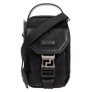 Black Barocco Jacquard Shoulder Bag