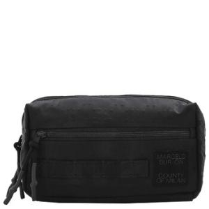 Black Black All Over Cross Tape Belt Bag