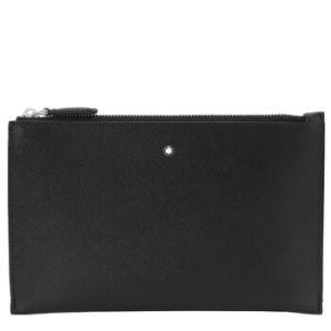 Black Calfskin Leather Sartorial Small Pouch