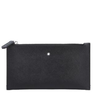 Black Leather Mini Sartorial Pouch