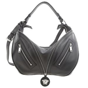 Black Repeat Hobo Bag