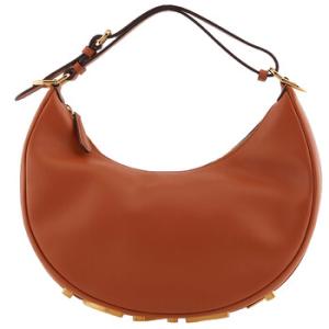 Brown Leather Small Fendigraphy Bag