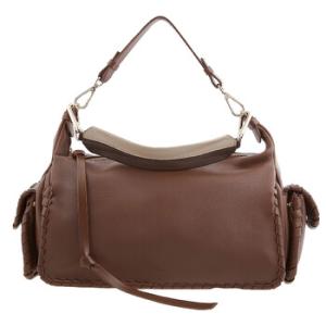 Brown Nahir Leather Tote Bag