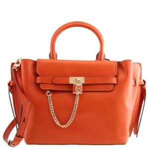 Deep Orange Large Hamilton Legacy Belted Satchel