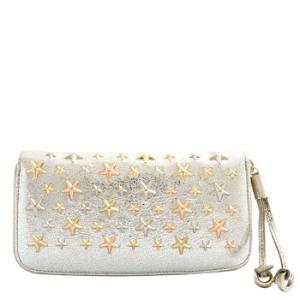 Filipa Starstud Embossed Leather Wallet