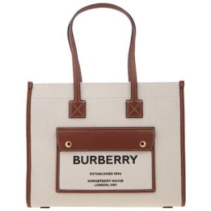 Freya Small Twotone Canvas And Leather Tote In NaturalTan