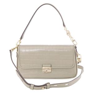 Green Crocodileeffect Leather Shoulder Bag