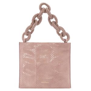 Amaretti Leather Chain Bag