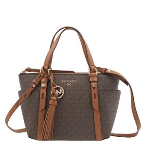 Brown Sullivan Small Logo TopZip Tote Bag