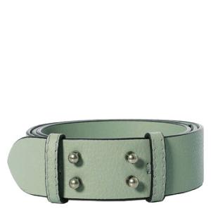 Grey Blue Small Belt Bag Grainy Leather Belt