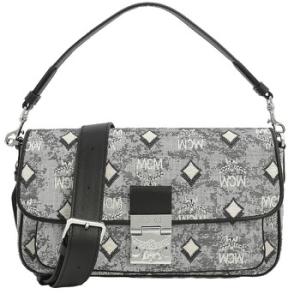 Grey Crossbody Bag in Vintage Jacquard Monogram