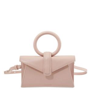 Pink Valery Micro Leather Belt Bag