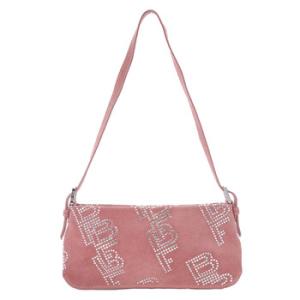 Salmon Dulce Crystal Shoulder Bag