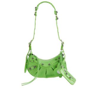 Le Cagole XS Shoulder Bag In Acid Green