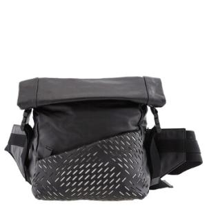 Perforated Belt Bag in Black