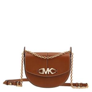 Michael Kor Brown Small Saddle Crossbody Bag