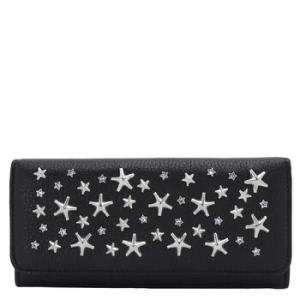 Nino Black Star Studs Long Wallet