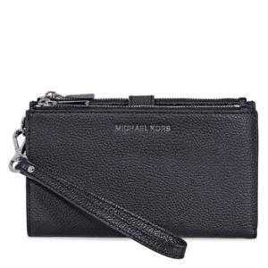 Open Box  Michael Kors Adele Double Zip Wristlet  Black