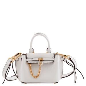 Optic White Leather Hamilton Legacy Micro Belted Crossbody