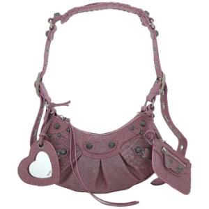 Rose Glitter Le Cagole XS Shoulder Bag