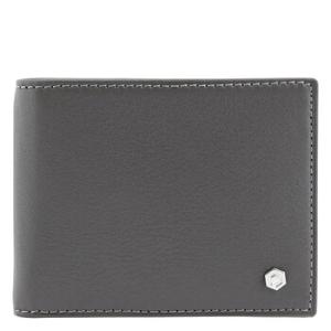 Slim Leather Wallet Grey